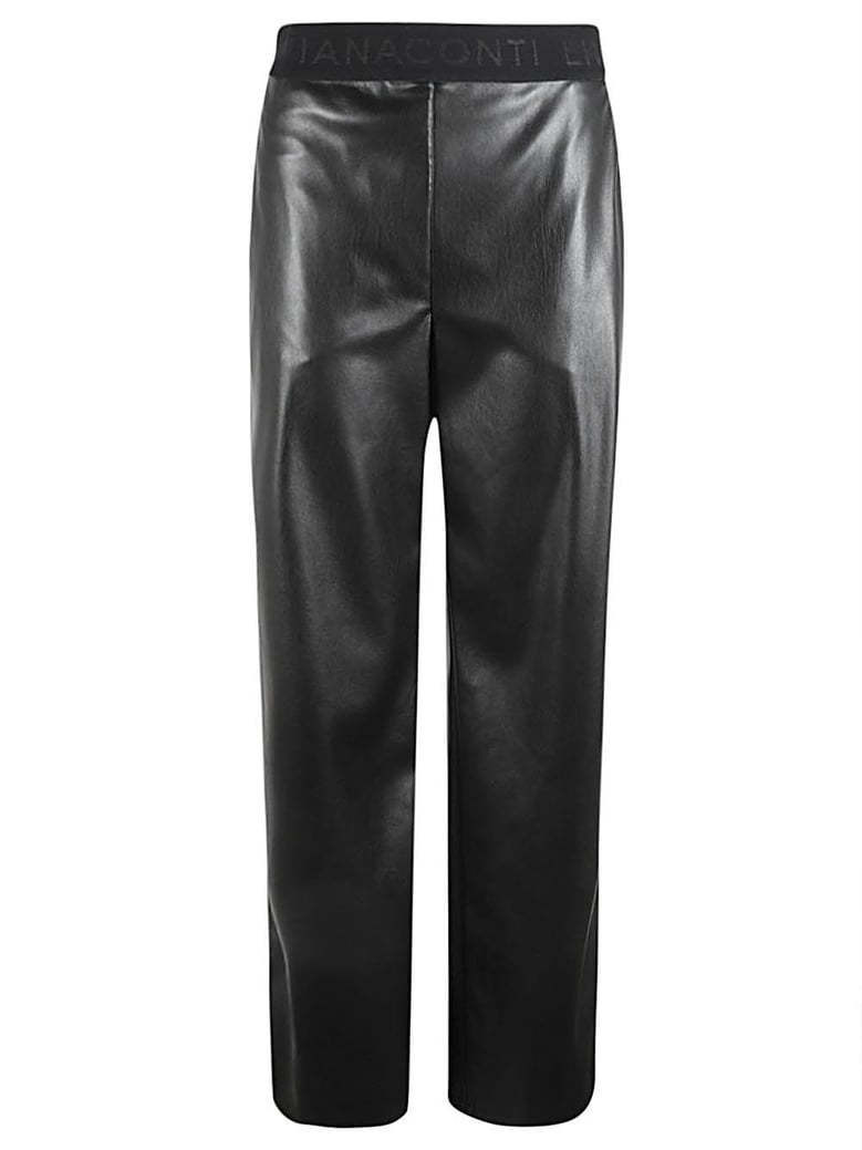 faux leather trousers by Selfnex