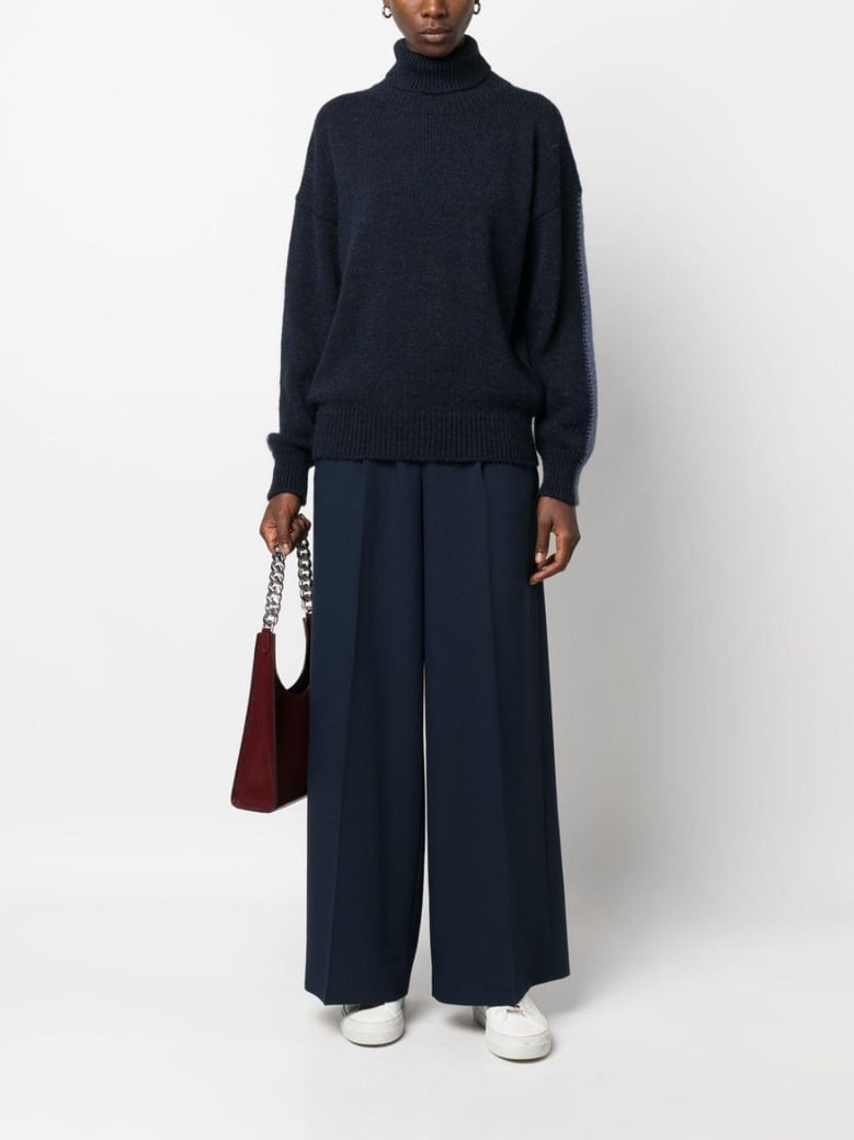 mohair wool turtleneck sweater by Selfnex
