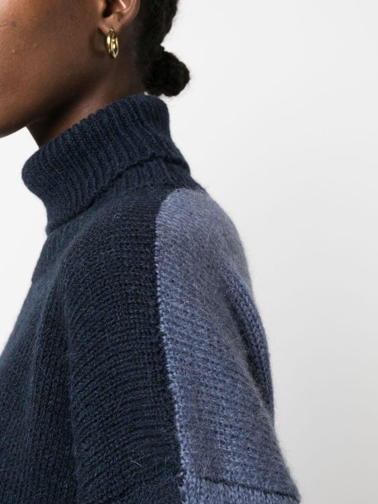 mohair wool turtleneck sweater by Selfnex