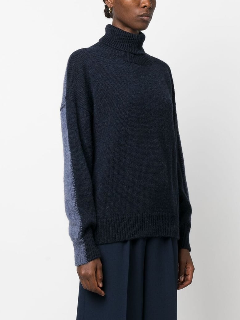 mohair wool turtleneck sweater by Selfnex