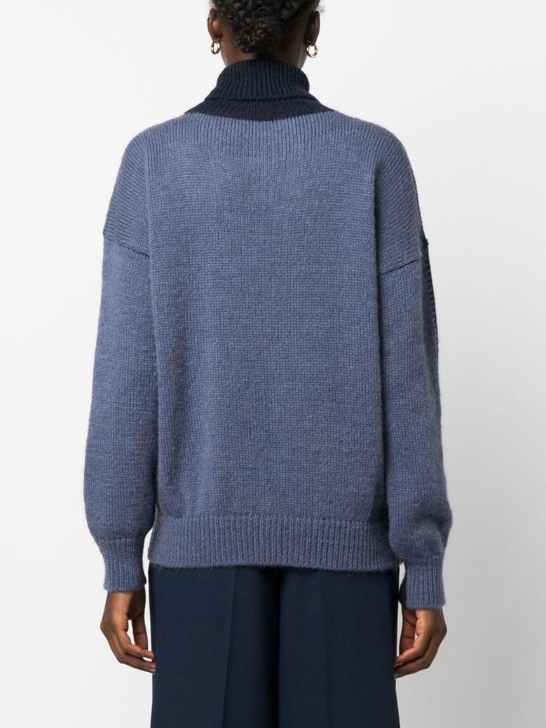 mohair wool turtleneck sweater by Selfnex