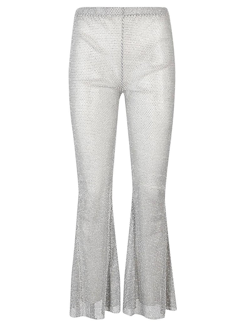 flare leg trousers by Selfnex
