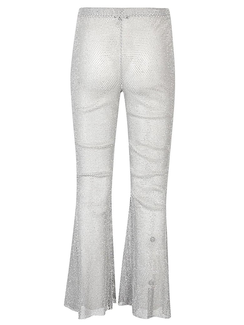 flare leg trousers by Selfnex