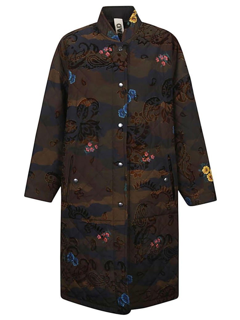 petra camouflage print ovesized coat by Selfnex