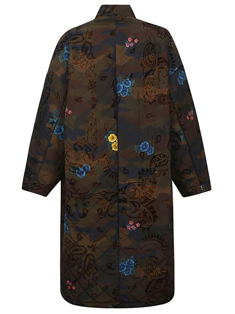 petra camouflage print ovesized coat by Selfnex