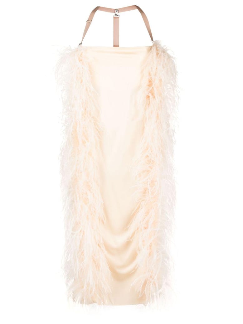 feathered dress by Selfnex