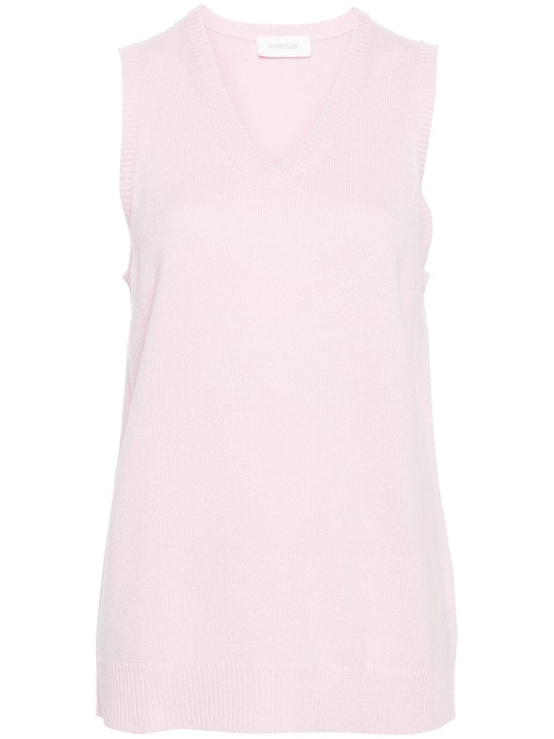 v-necked wool vest by Selfnex