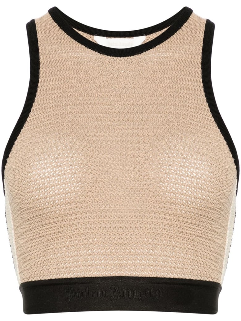 knitted cropped top by Selfnex