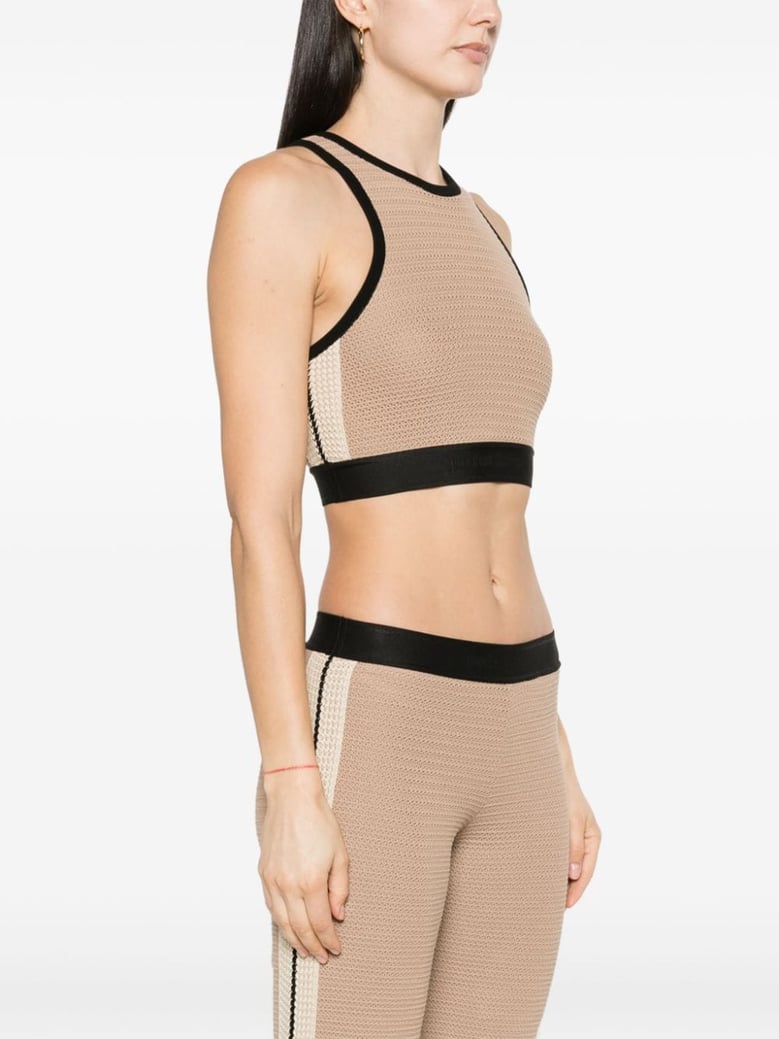 knitted cropped top by Selfnex