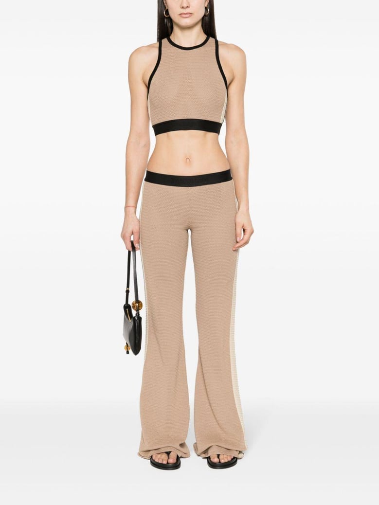 knitted cropped top by Selfnex