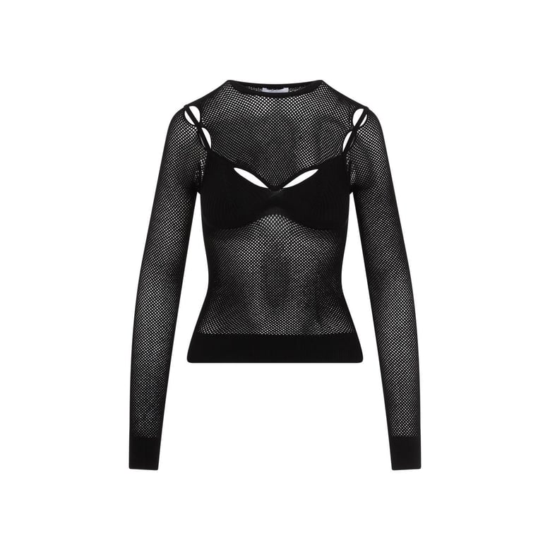 net arrow bralette top by Selfnex