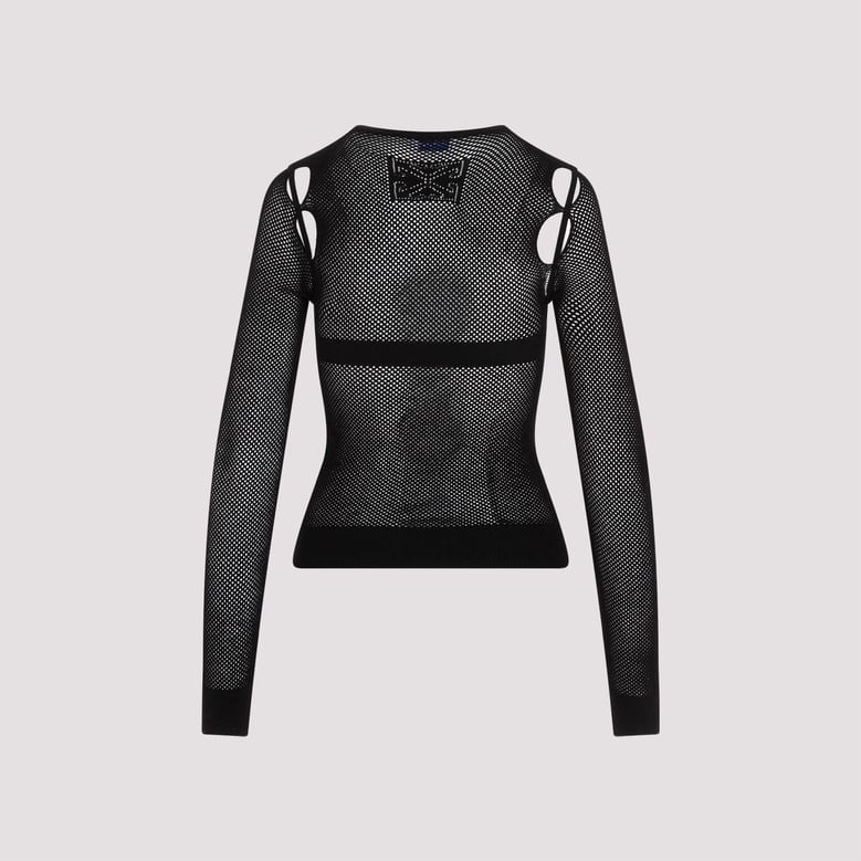 net arrow bralette top by Selfnex