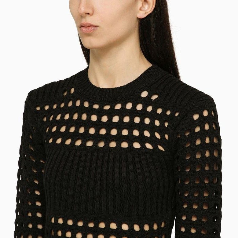 ribbed knit midi dress by Selfnex