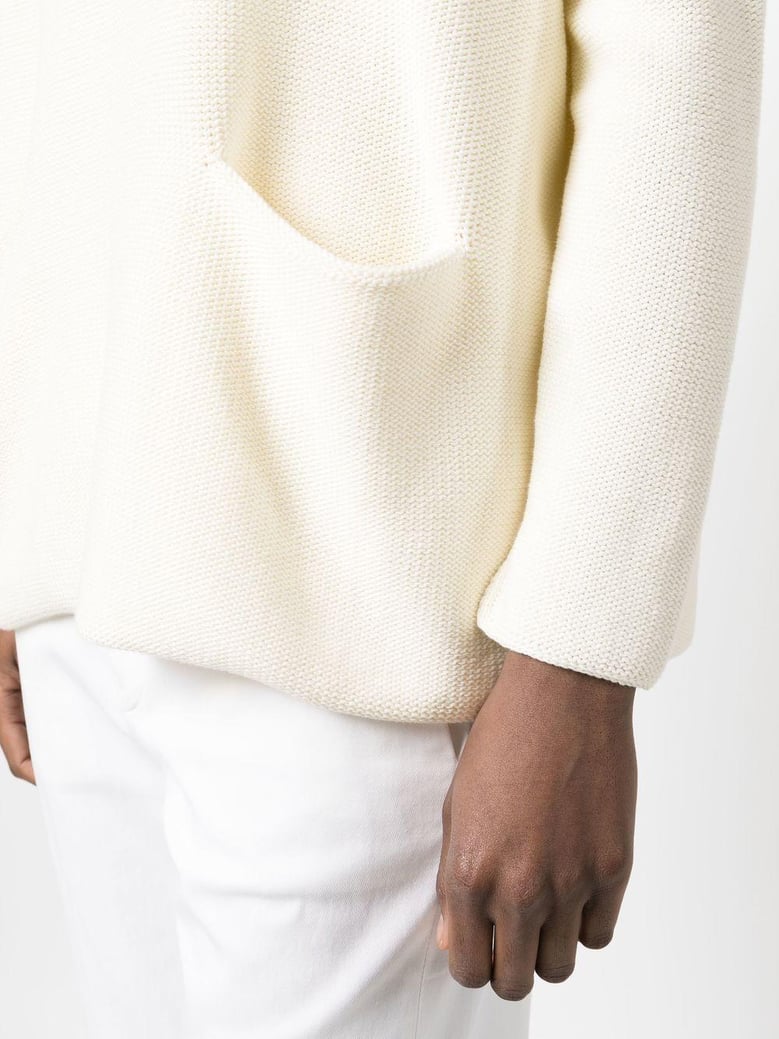 cotton boat neck sweater by Selfnex