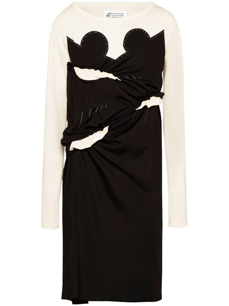 cotton blend midi dress by Selfnex
