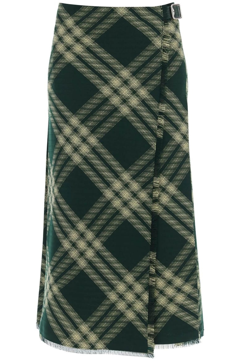 wool midi skirt by Selfnex
