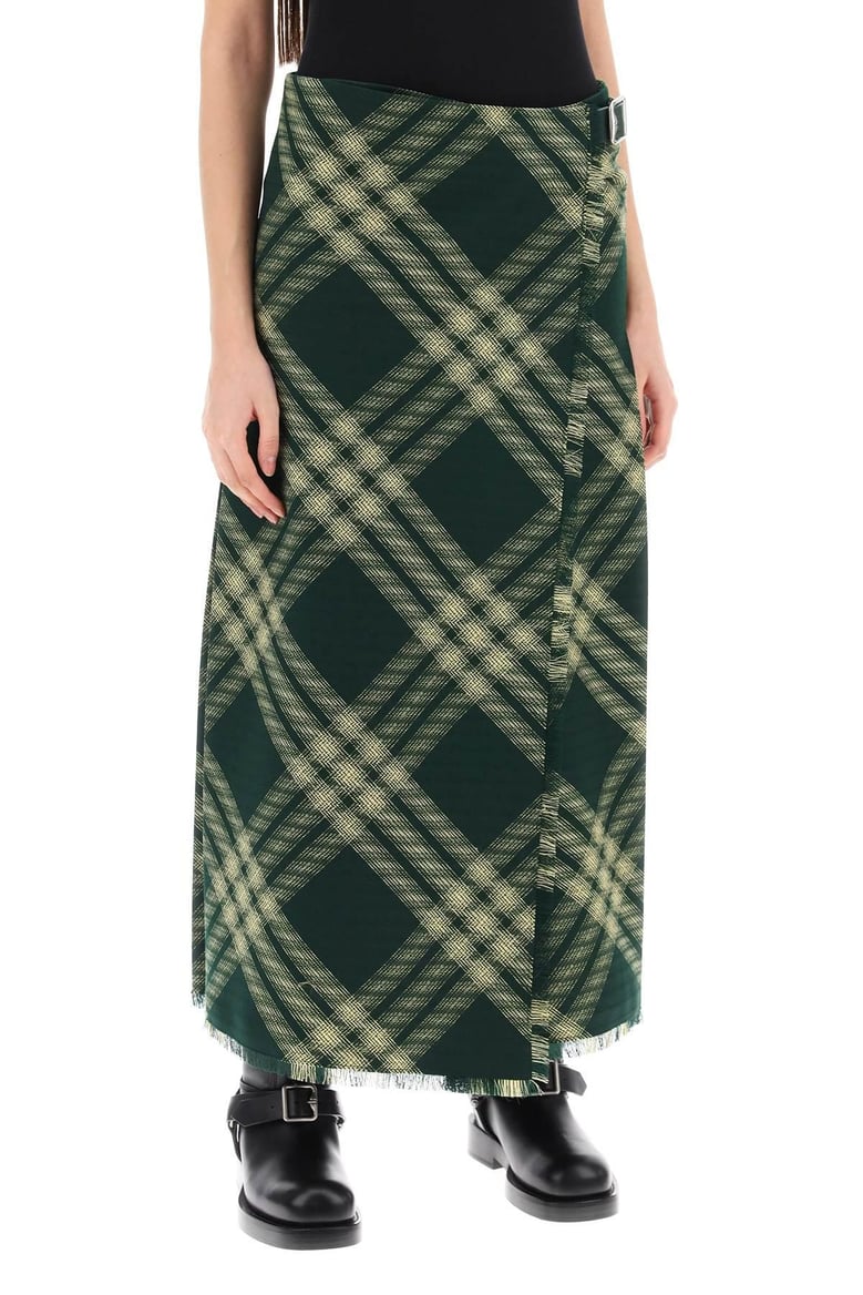 wool midi skirt by Selfnex