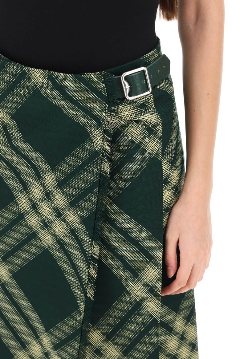wool midi skirt by Selfnex