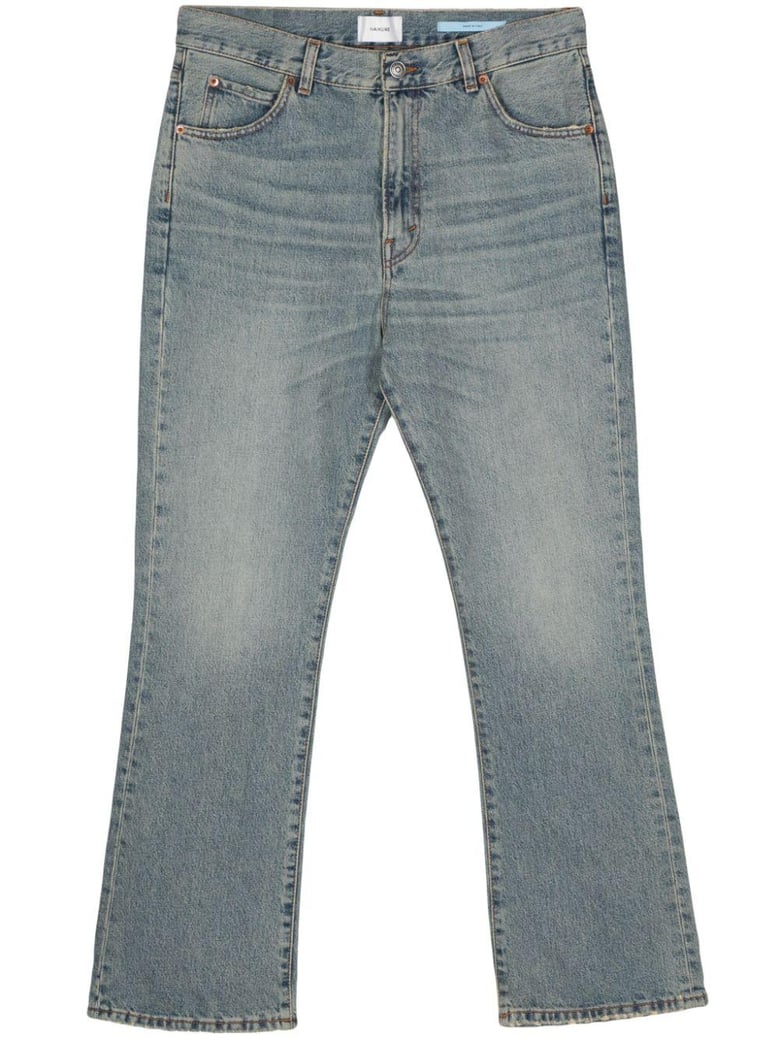 straight leg denim jeans by Selfnex
