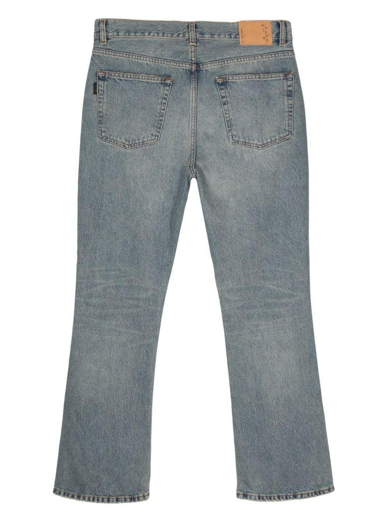 straight leg denim jeans by Selfnex