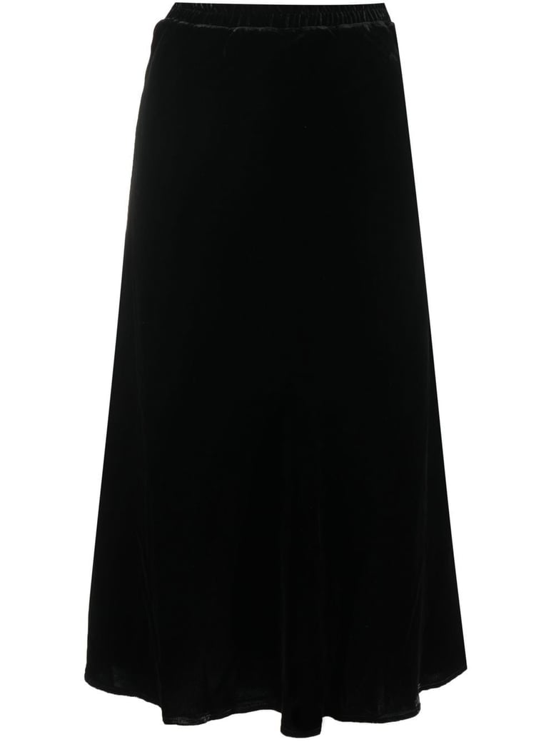velvet long skirt by Selfnex