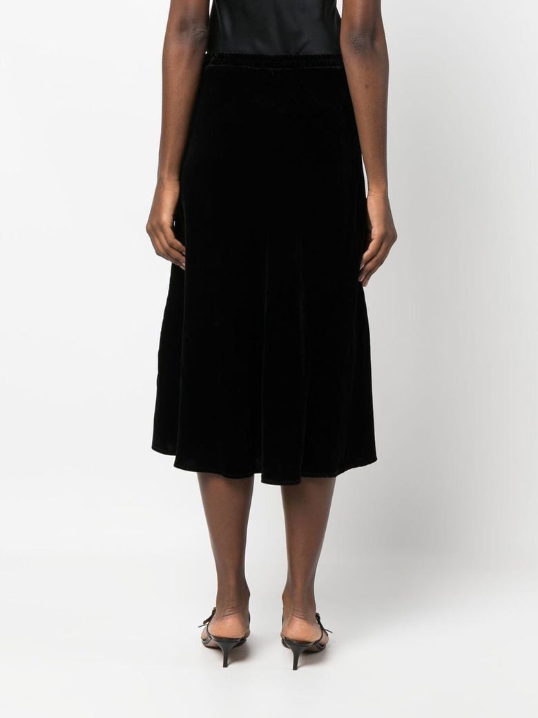 velvet long skirt by Selfnex