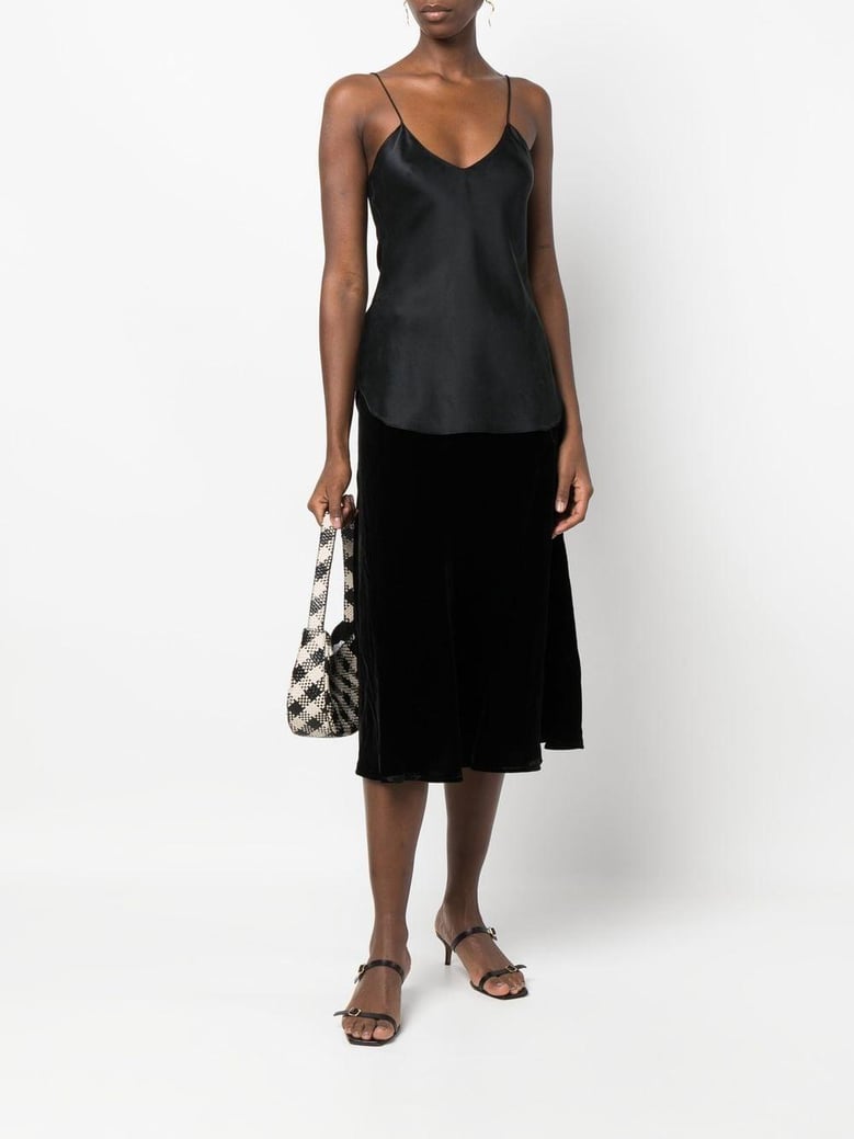 velvet long skirt by Selfnex