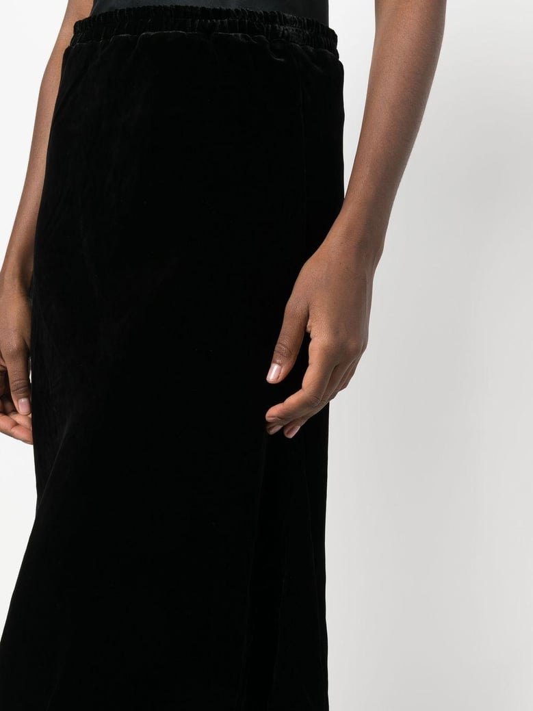 velvet long skirt by Selfnex