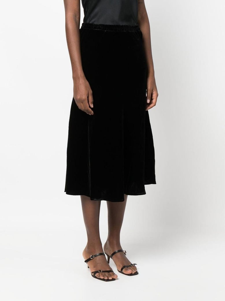 velvet long skirt by Selfnex