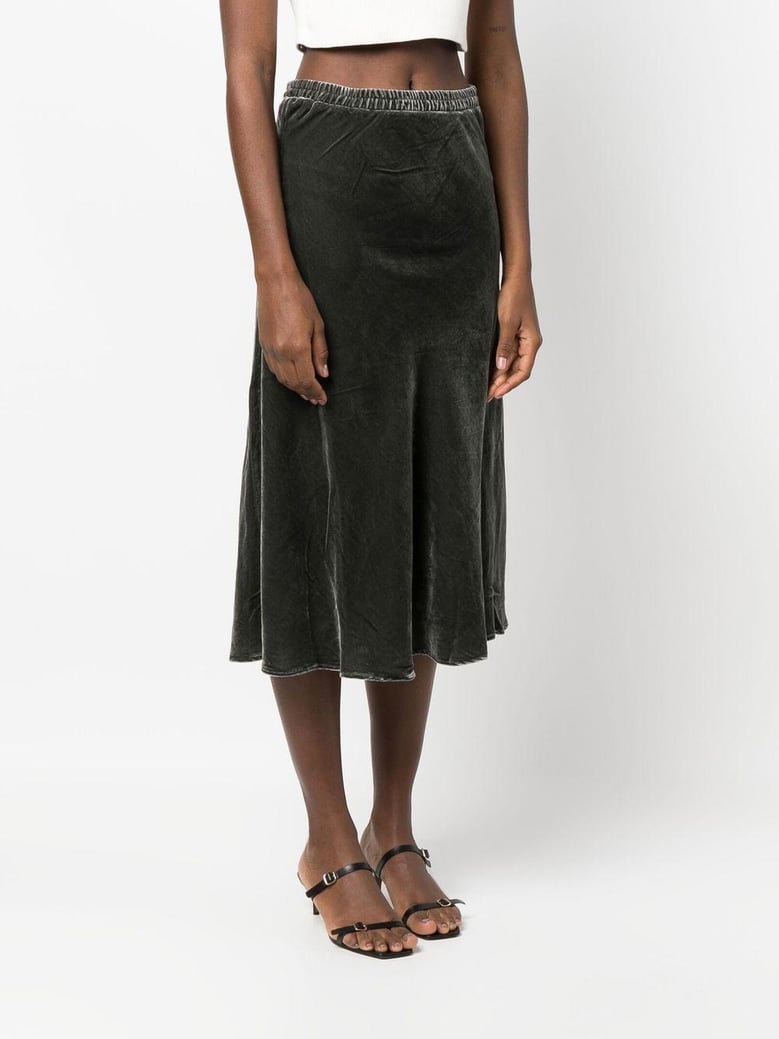 velvet long skirt by Selfnex