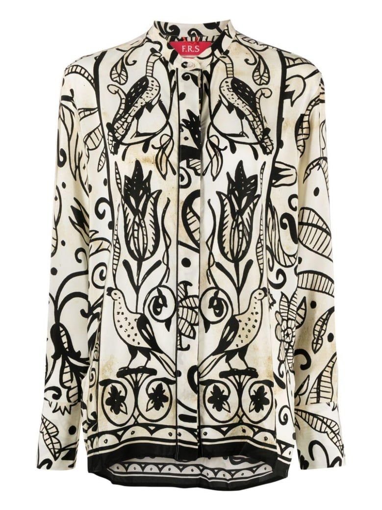 printed silk shirt by Selfnex