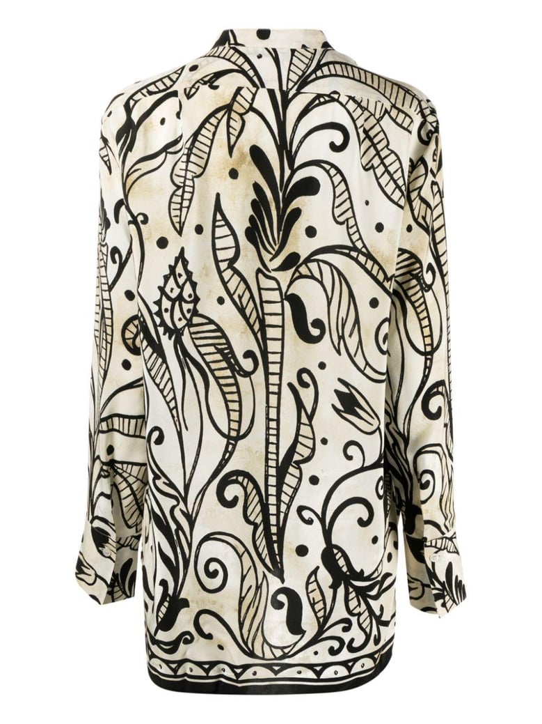 printed silk shirt by Selfnex