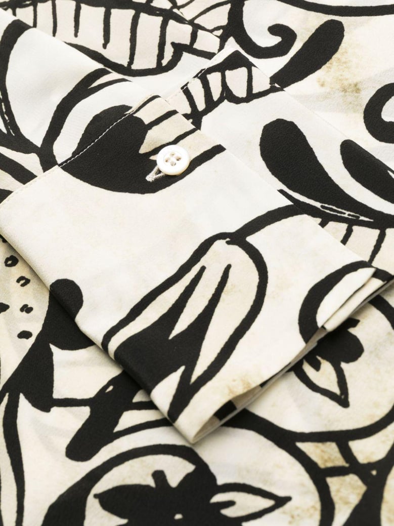 printed silk shirt by Selfnex