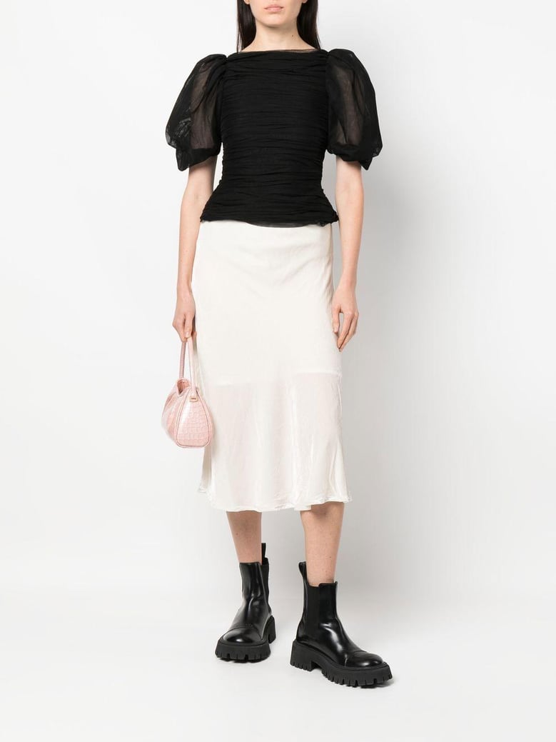 velvet long skirt by Selfnex