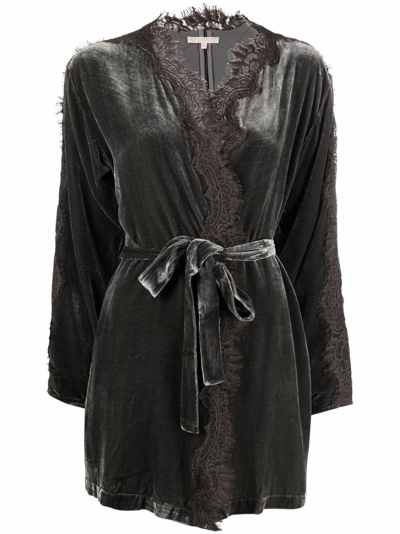 velvet long duster by Selfnex