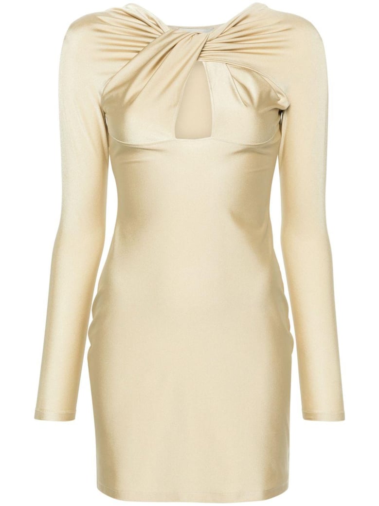 twisted cut-out mini dress by Selfnex