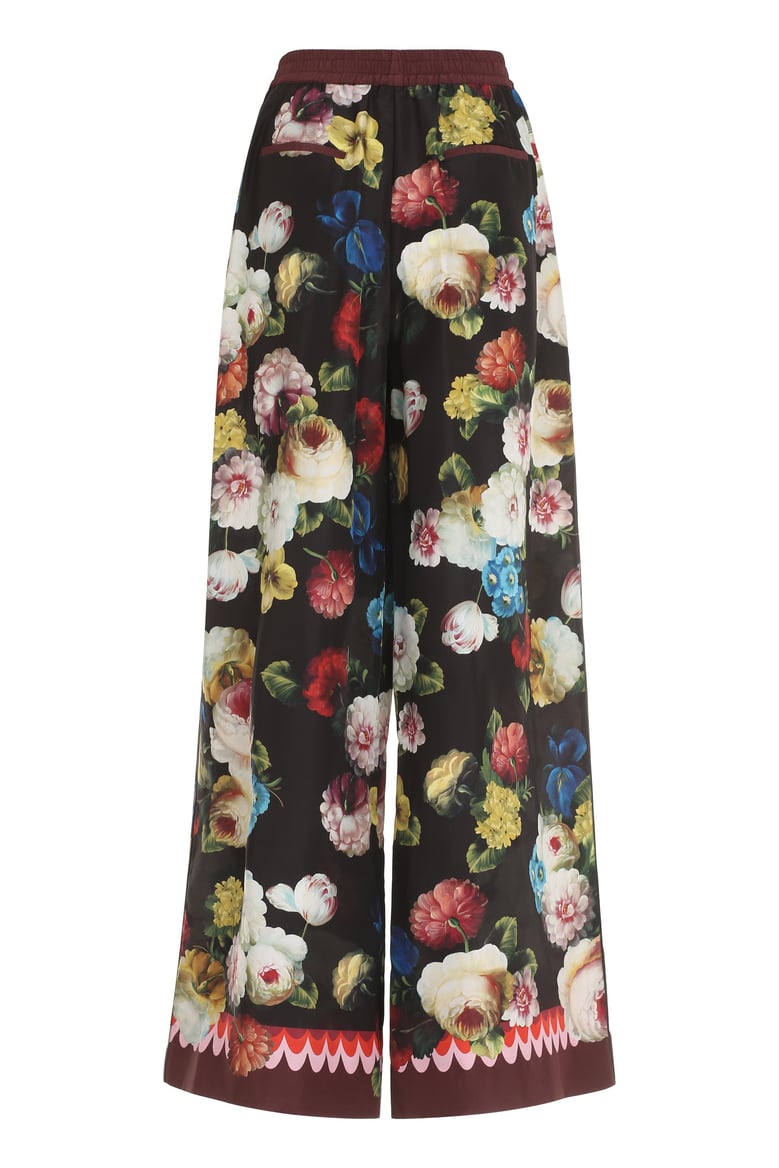 printed silk pants by Selfnex