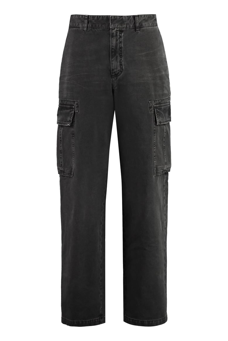 5-pocket straight-leg jeans multi-pocket cotton trousers by Selfnex
