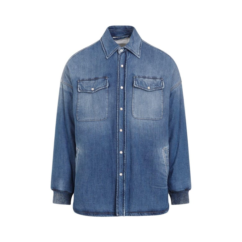 quilted denim shirt by Selfnex