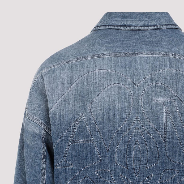 quilted denim shirt by Selfnex