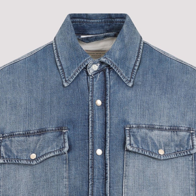 quilted denim shirt by Selfnex