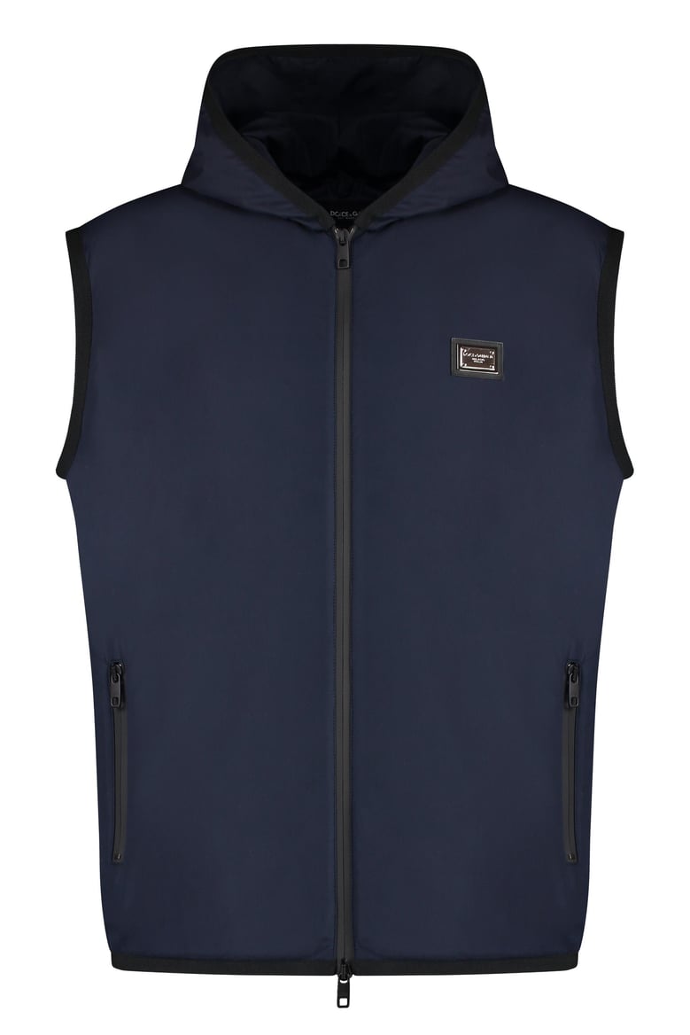 sporty vest with zipper by Selfnex