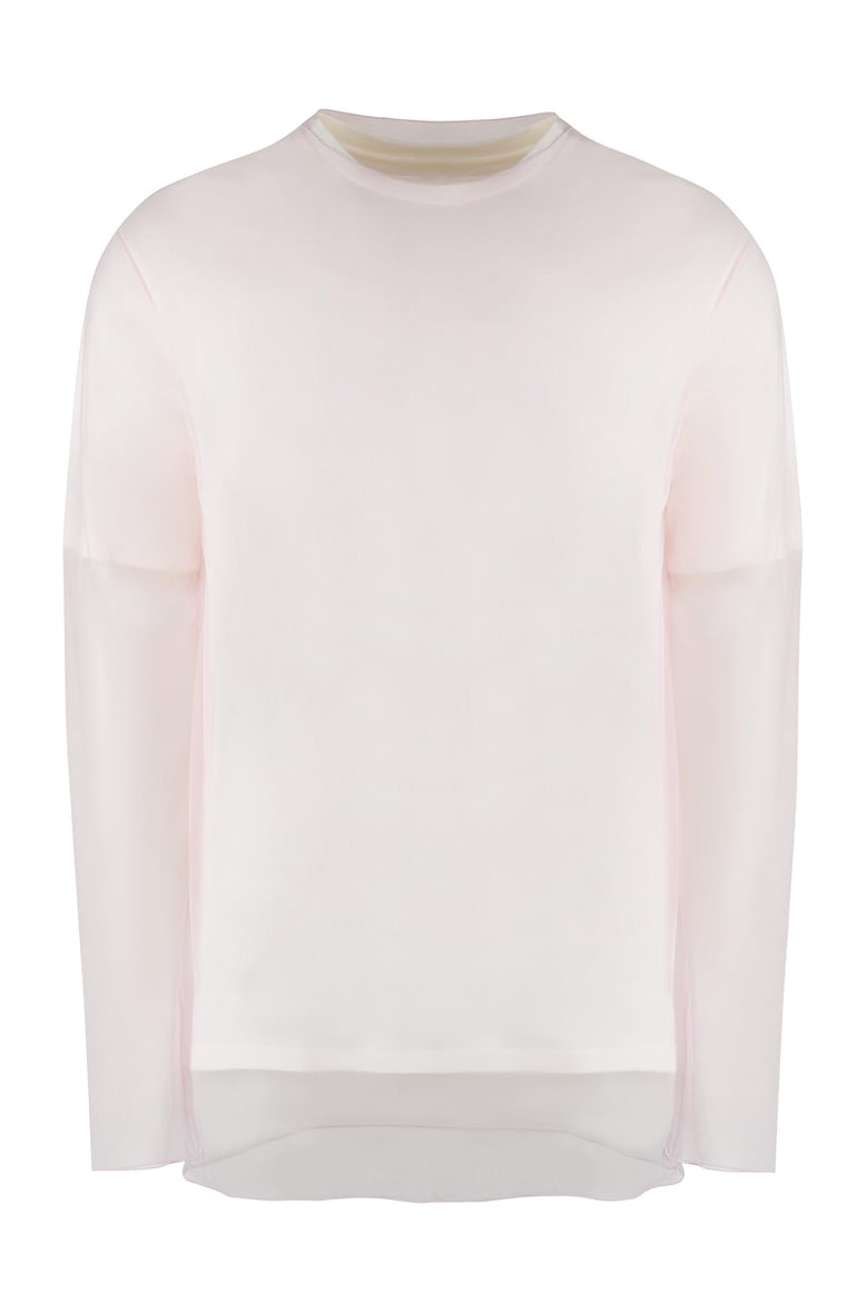 layered cotton t-shirt by Selfnex
