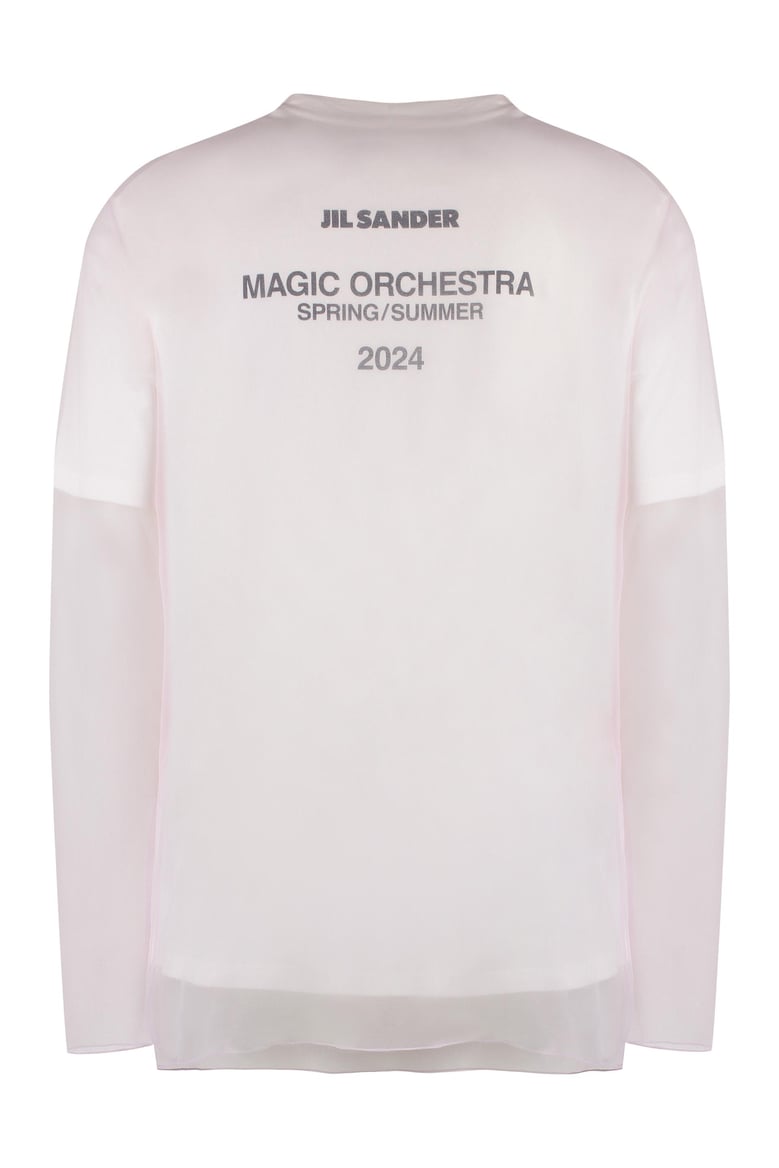 layered cotton t-shirt by Selfnex