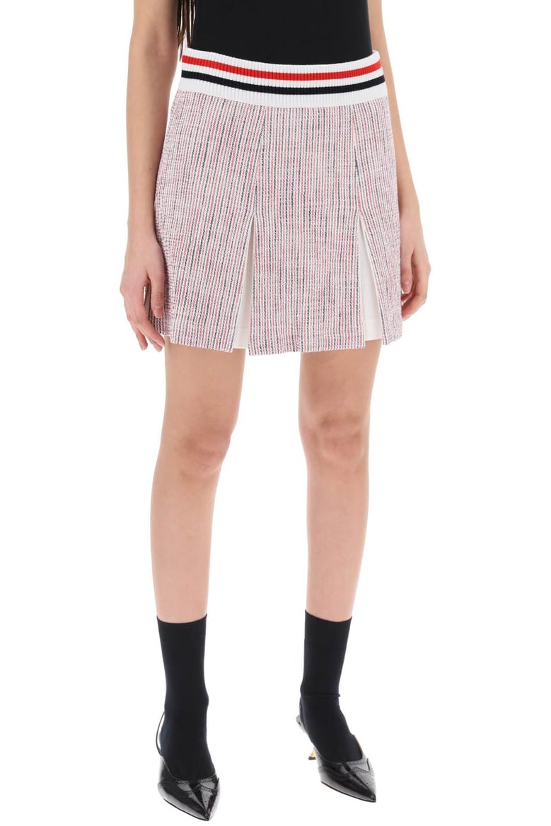 mini box pleated skirt by Selfnex