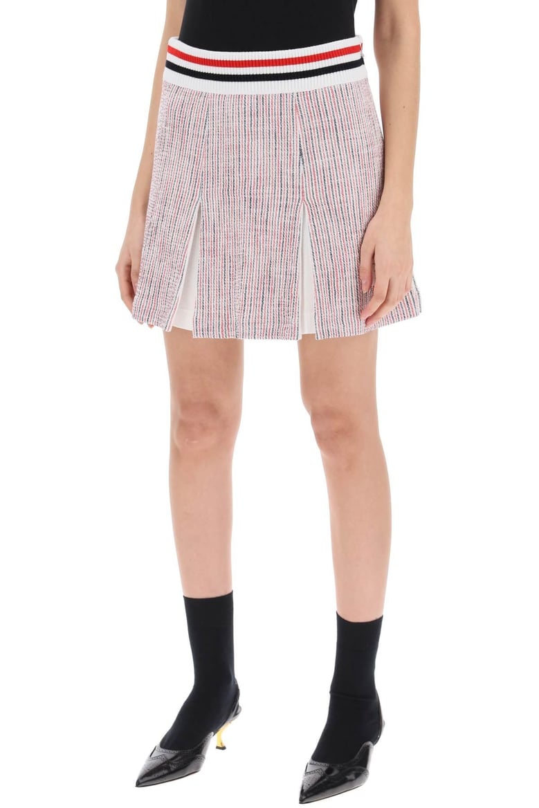 mini box pleated skirt by Selfnex