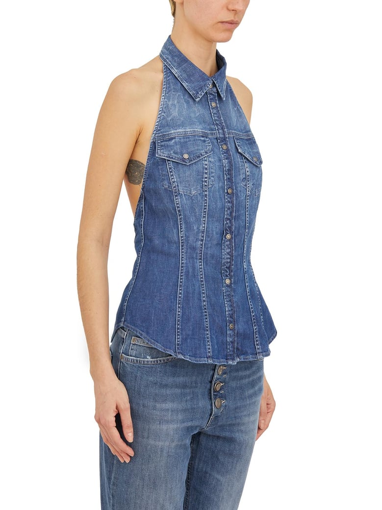 denim vest by Selfnex