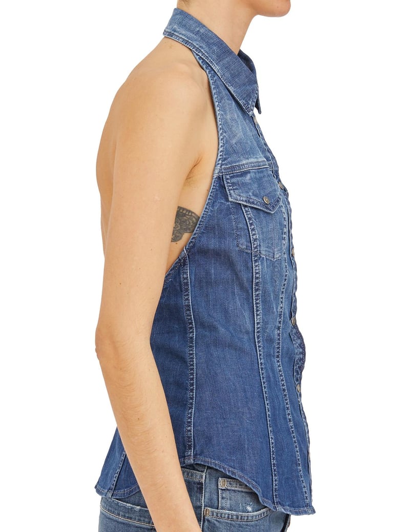 denim vest by Selfnex