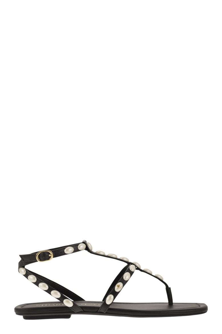 pearlita - thong sandal with pearls by Selfnex