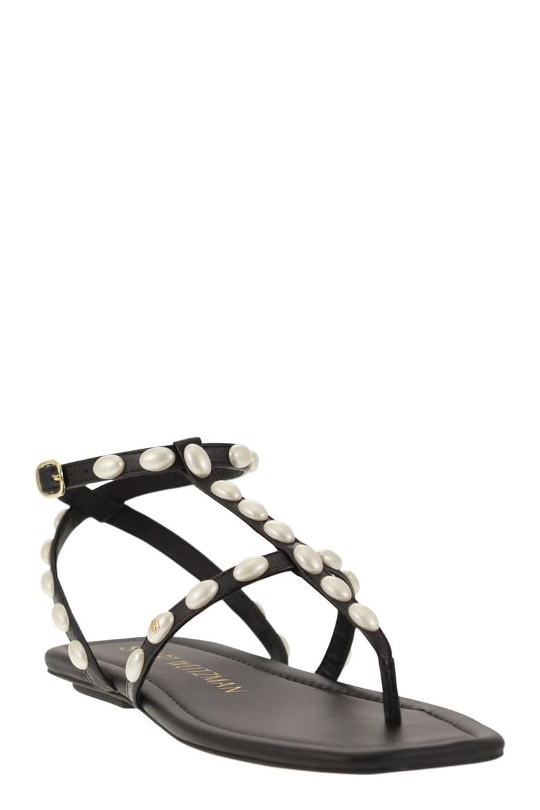 pearlita - thong sandal with pearls by Selfnex